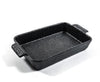M HOME - PIROFILA NERA IN PORCELLANA CON MANICI 26X15X4.5 CM