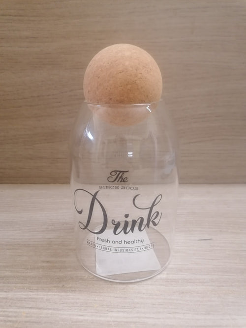 M HOME - 1 BARATTOLO IN VETRO BOROSILICATO CON TAPPO IN SUGHERO 750ML