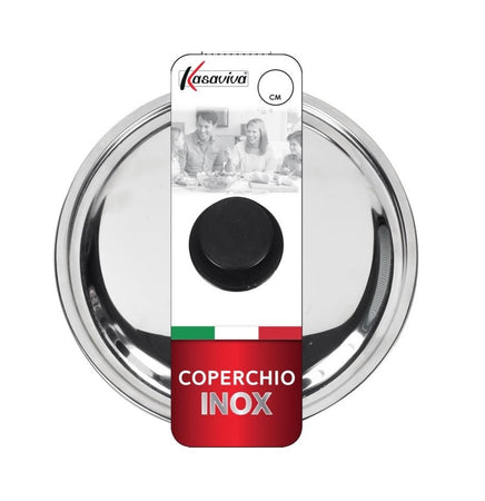 KASAVIVA - COPERCHIO IN ACCIAIO INOX DIAM. 22 CM