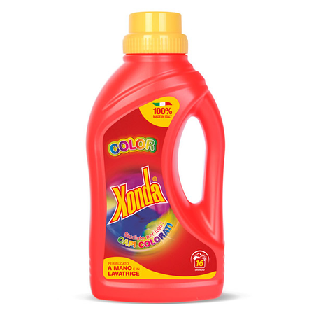 XONDA - DETERSIVO LIQUIDO LAVATRICE CAPI COLORATI 16 LAVAGGI 1 LT.