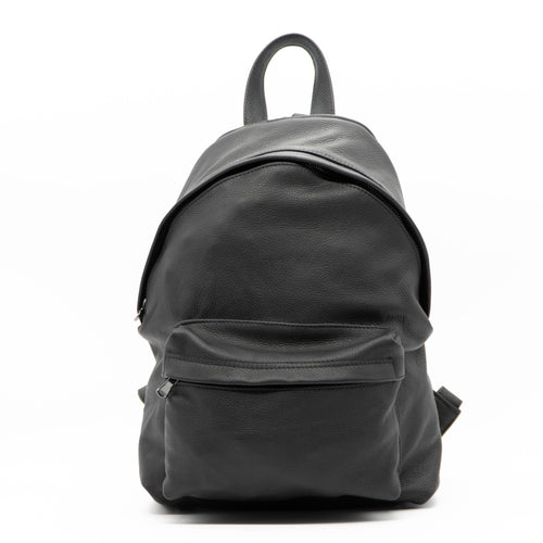 Cuba - Zaino Piccolo Nero In Vera Pelle