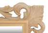 Biscottini SPECCHIERA DA PARETE IN LEGNO FINITURA GREZZA MADE IN ITALY