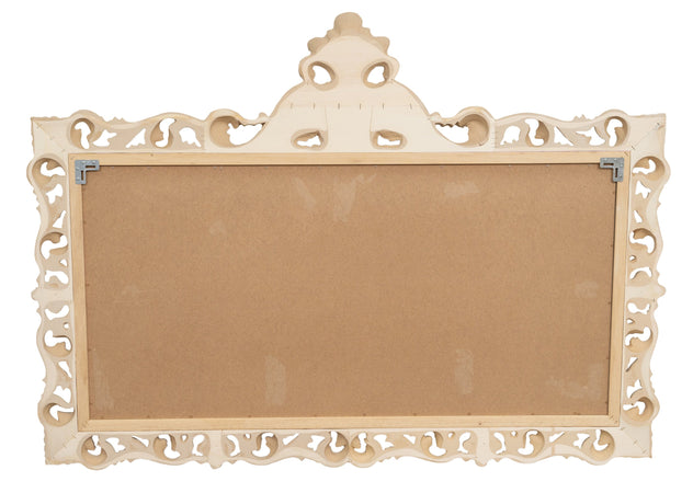 Biscottini SPECCHIERA DA PARETE IN LEGNO FINITURA GREZZA MADE IN ITALY
