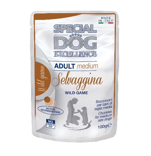 SPECIALDOG EXCELLENCE - BOCCONCINI PER CANI TAGLIA MEDIA SELVAGGINA 100GR