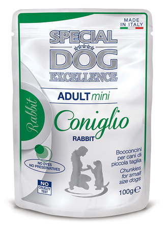 SPECIALDOG EXCELLENCE - BOCCONCINI PER CANI DI PICCOLA TAGLIA CONIGLIO 100GR