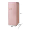 Frigorifero Mono porta Retro Vintage Rosa Domo DO91708R