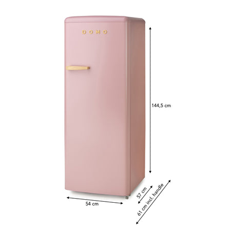 Frigorifero Mono porta Retro Vintage Rosa Domo DO91708R