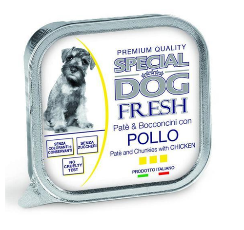 SPECIAL DOG FRESH - PATE' E BOCCONCINI CON POLLO 150GR