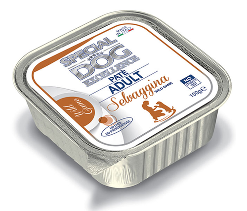 SPECIAL DOG EXCELLENCE - PATE' ADULTO CON SELVAGGINA 150GR