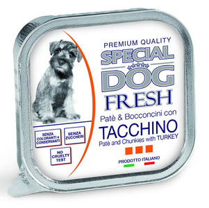 SPECIAL DOG FRESH - PATE' E BOCCONCINI CON TACCHINO 150GR