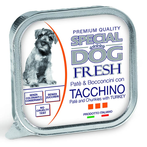 SPECIAL DOG FRESH - PATE' E BOCCONCINI CON TACCHINO 150GR