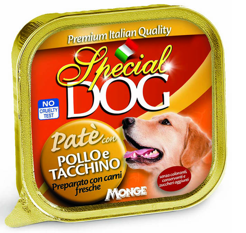 SPECIAL DOG - PATE' CON POLLO E TACCHINO 300GR