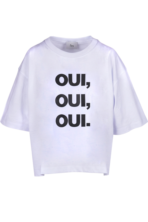 8PM 8pm - T-shirt - 470465 - Bianco/Nero da donna