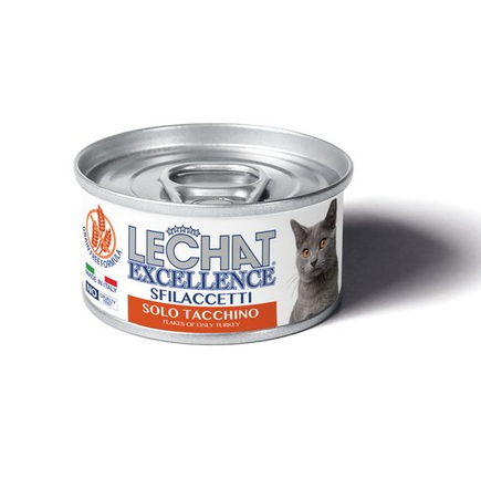 LECHAT EXCELLENCE - SFILACCETTI SOLO TACCHINO 80 GR