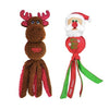 Kong Holiday Wubba Santa Reindeer assortiti per Cani