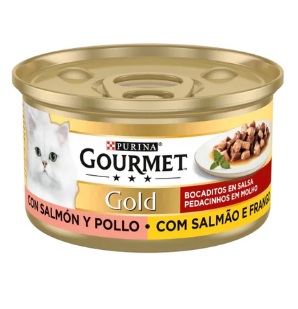 PURINA GOURMET GOLD - DADINI CON SALMONE E POLLO 80GR