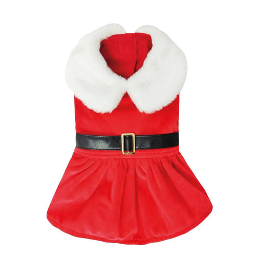 Vestito di Natale Santa Girl per Cani e Gatti