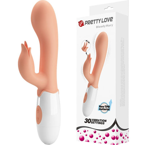 Vibratore BLOODY MARY CON STIMOLATORE 19 CM PRETTY LOVE