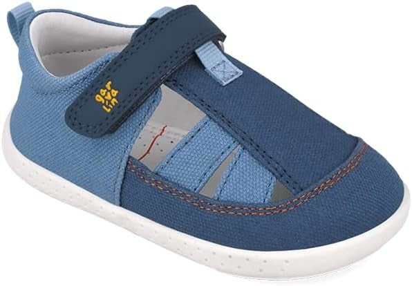 Sandali bambino blu primi passi barefoot 19 -26 Garvalin