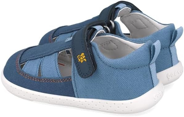 Sandali bambino blu primi passi barefoot 19 -26 Garvalin