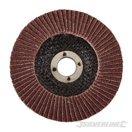 Disco a lamella in ossido di alluminio per l'utilizzo con smerigliatrici angolari portatili silverline Silverline