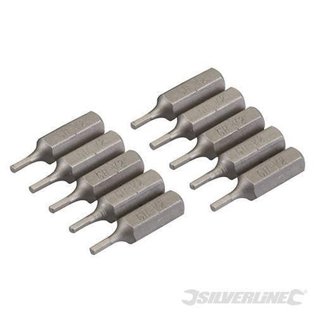 Punte in acciaio cromo vanadio con codolo esagonale 1/4 a taglio - PH - PZ - esagonale - T Silverline