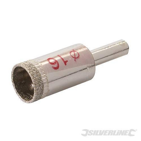 Sega a tazza diamantata per forare piastrelle , vetro, marmo, ardesia e gres porcellanato varie mis. silverline