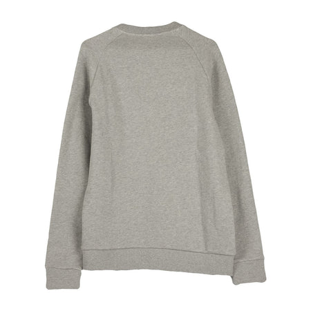 Adidas Felpa Girocollo Uomo Trefoil Crew Medium Grey Heather/white da uomo