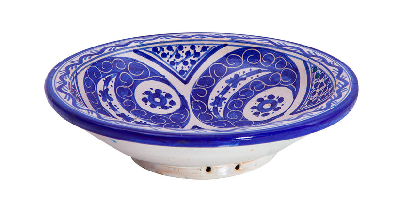 Biscottini Piatto in ceramica decorato a mano
