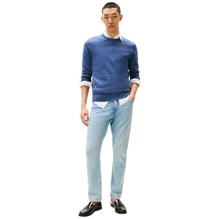 Tommy Hilfiger maglioncino blu denim MW0MW39999DVI Maglieria Tommy Hilfiger