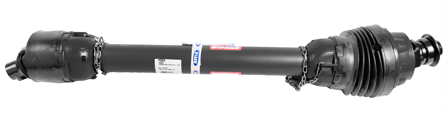 Cardano omocinetico singolo 6x1200 quality line con tubo triangolare