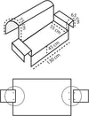 COTTON HOUSE - SALVADIVANO DOUBLE FACE 2 POSTI 125X85CM GHIACCIO