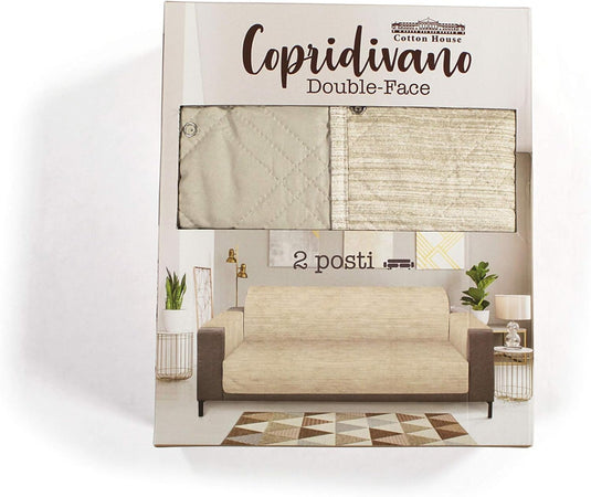 COTTON HOUSE - SALVADIVANO DOUBLE FACE 2 POSTI 125X85CM GHIACCIO