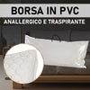 Cuscino Maxi Schiuma AloeVera Anatomico Anallergico Traspirante Borsa PVC 90x40cm
