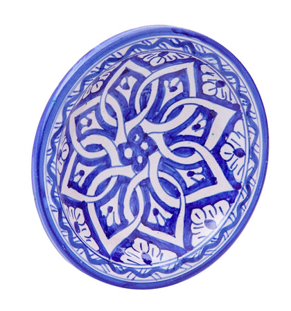 Biscottini Piatto Ceramica Biscottini Marocco Decorato a Mano Orientale 25x25x6 Parete