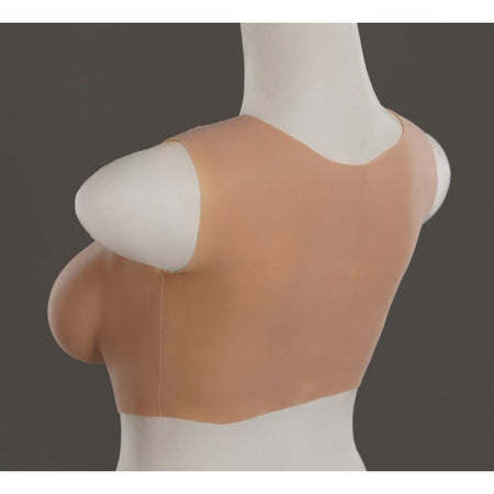 Pettorale seno realistico femminile da donna indossabile in silicone Coppa C