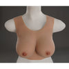 Pettorale seno realistico femminile da donna indossabile in silicone Coppa C