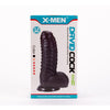 Dildo realistico pene morbido gigante con squame squamato e ventosa 27 cm XXL nero