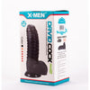 Dildo realistico pene morbido gigante con squame squamato e ventosa 27 cm XXL nero