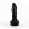 Dildo realistico pene morbido gigante con squame squamato e ventosa 27 cm XXL nero
