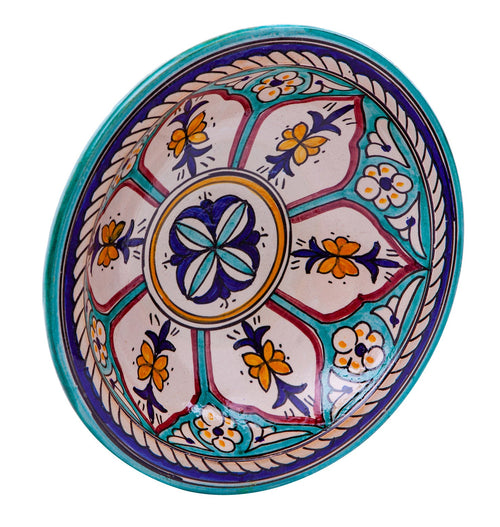 Biscottini Piatto in ceramica decorato a mano