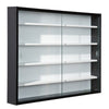 KIT VETRINETTA CM. 80X9,5X60 CREDENZA A VETRI DUE ANTE 4 RIPIANI