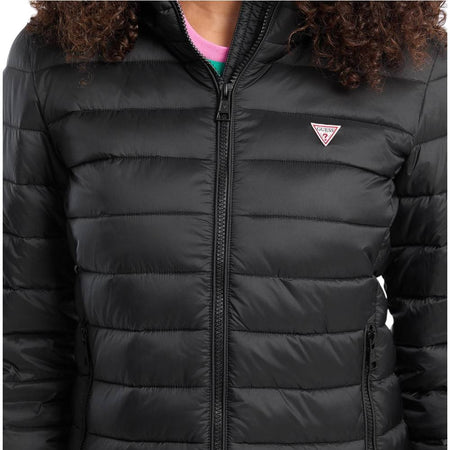 Guess piumino nero con cappuccio GJ W5RL99 WHAB2 JBLK