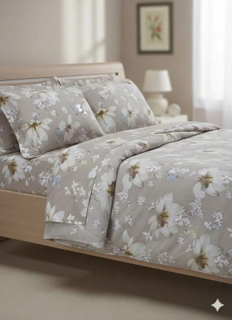 Completo Lenzuola Tessitura Randi Atelier 41 Matrimoniale Percalle di Cotone