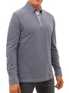 Corneliani Polo Blu a maniche lunghe da uomo