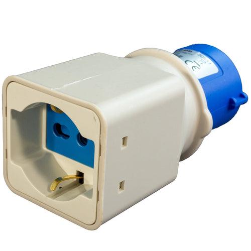 Adattatore Industriale monofase - Spina CEE 16A - Presa Universale 16A 250V - ElettroWatt.eu