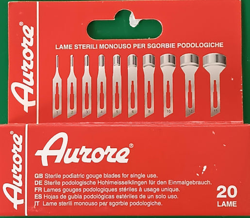 lame sterili monouso per sgorbie podologiche professionale estetista ricambio