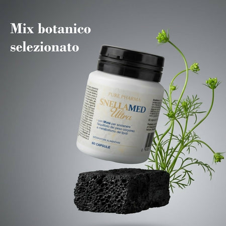Snellamed Ultra Pure Pharma - Integratore Naturale con Matè e Trifoglio Rosso per l'Equilibrio del Peso (60 Capsule)
