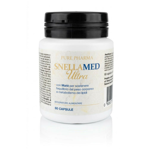 Snellamed Ultra Pure Pharma - Integratore Naturale con Matè e Trifoglio Rosso per l'Equilibrio del Peso (60 Capsule)