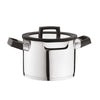 Set pentole Berghoff Uqonic Downdraft 7 pezzi con coperchi rotanti, acciaio inox, antiaderente CeraGreen, adatto a tutti i piani inclusi downdraft